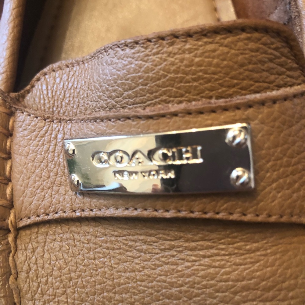 Coach Women's Tan Loafers - Picture 2 of 5